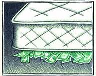 money in mattress